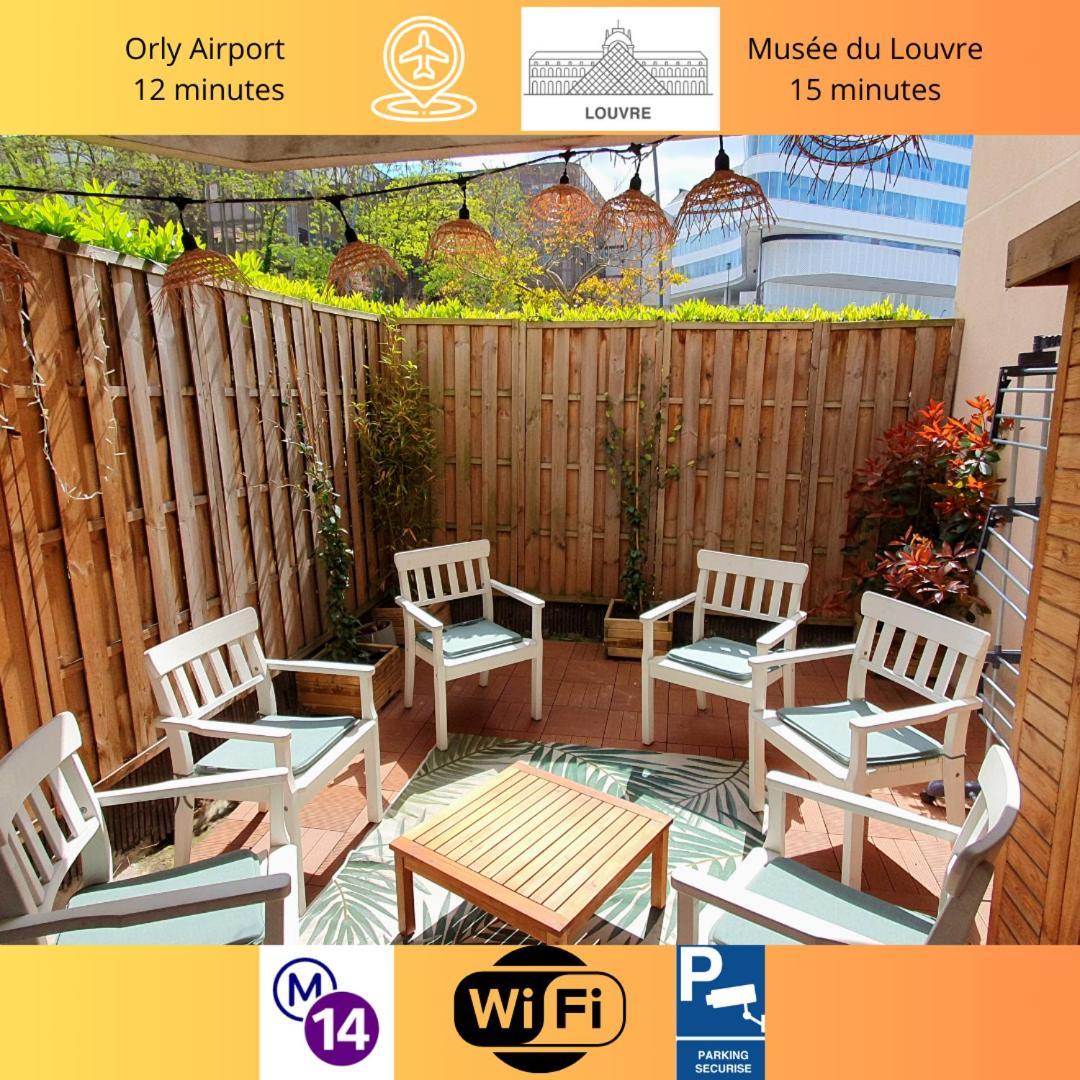 Cosy'N Paris - Parking Secure - Metro 14 - Wifi - Terrace - Premium Bedding Gentilly Exterior foto